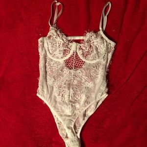 Laura’s Boutique - White Lace Bodysuit